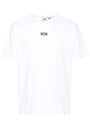 GCDS logo-appliqqué cotton T-shirt - White