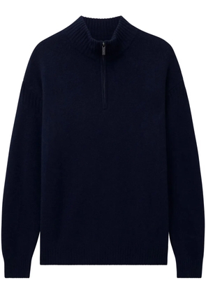 Pringle of Scotland zip cashmere jumper - Blue
