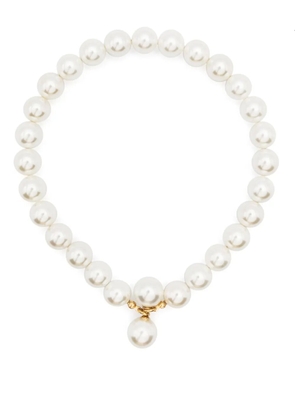 BEATRIZ PALACIOS Bandage freshwater-pearls necklace - White