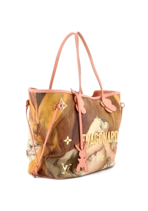 Louis Vuitton Pre-Owned Neverfull NM Limited Edition Jeff Koons Fragonard Print Canvas MM tote bag - Pink