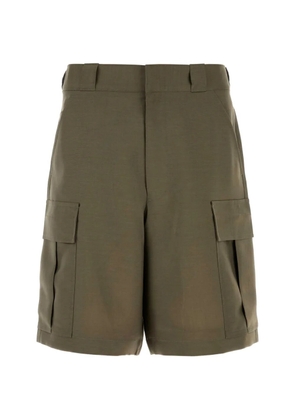 Prada cargo-pocket shorts - Green