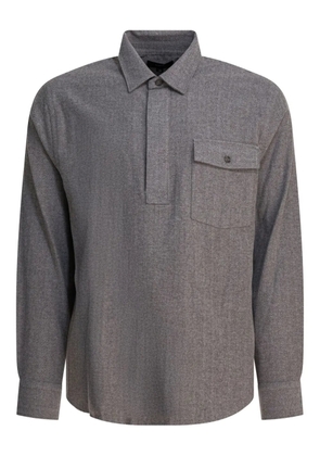 Vince herringbone pocket polo shirt - Grey