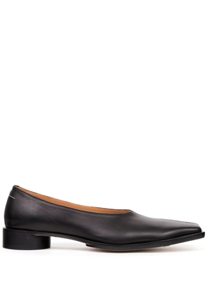 MM6 Maison Margiela square-toe ballerina shoes - Black