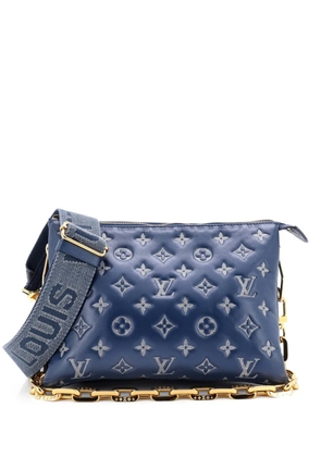 Louis Vuitton Pre-Owned Coussin Bag Denim Printed Monogram Embossed Lambskin PM crossbody bag - Blue
