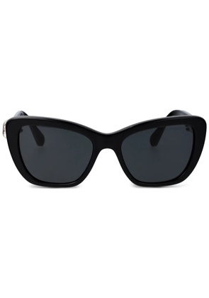 Swarovski Eyewear cat-eye crystal-embellished-arm sunglasses - Black