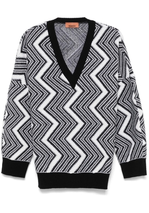 Missoni zigzag wool sweater - Black