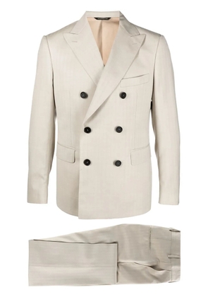 Tonello double-breasted suit - Neutrals