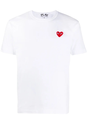 Comme Des Garçons Play applique logo T-shirt - White
