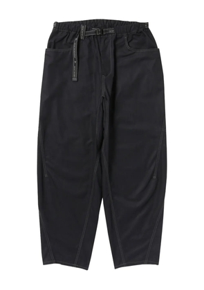 and Wander stitching-detail trousers - Black