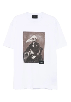 John Richmond bird skull-print T-shirt - White