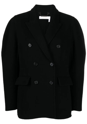 Chloé double-breasted wool-blend jacket - Black