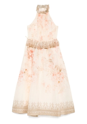 ZIMMERMANN Illuminate Halter midi dress - Pink