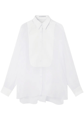 Stella McCartney S-Wave button-up silk shirt - White