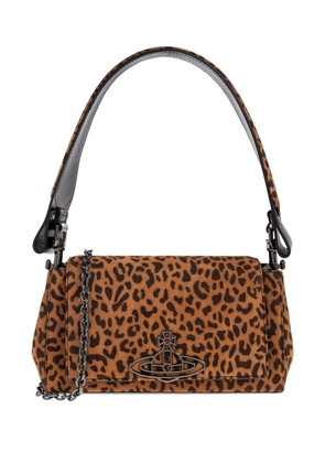 Vivienne Westwood Orb leopard-print shoulder bag - Brown
