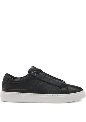 BOSS low-top leather sneakers - Black