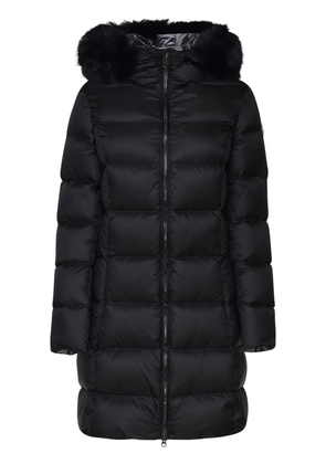 Colmar logo-patch coat - Black