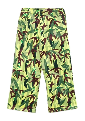 Kenzo Chiku-Rin Camo-print trousers - Green