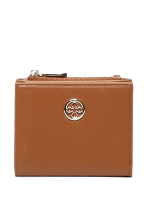 V°73 logo-plaque wallet - Brown