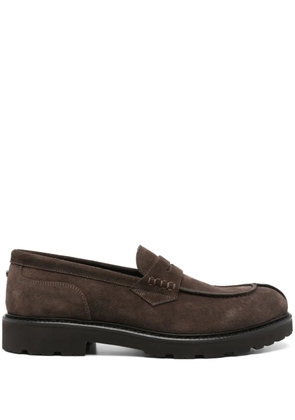 Canali suede penny loafers - Brown
