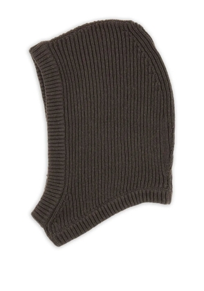 Rick Owens rib-knit balaclava - Grey