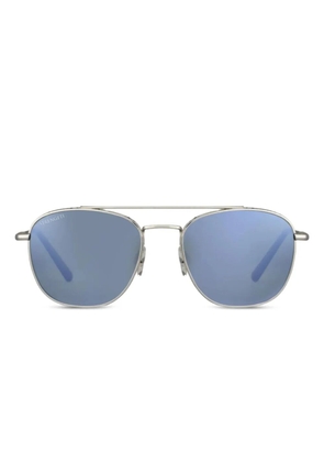 Serengeti Eyewear Carroll double-bridge metal sunglasses - Silver
