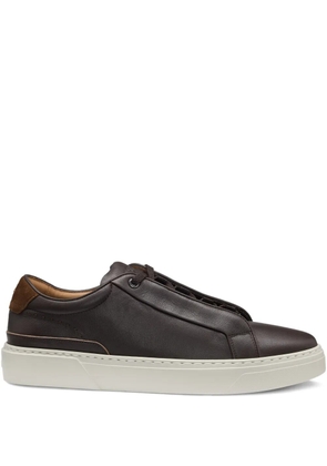 BOSS Gary leather lace-up sneakers - Brown