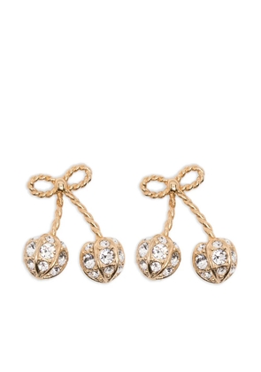 Valentino Garavani Cherryfic crystal-embellished earrings - Gold