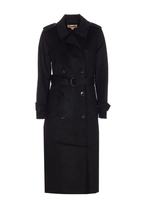 Michael Michael Kors wool-blend belted double-breasted coat - Black