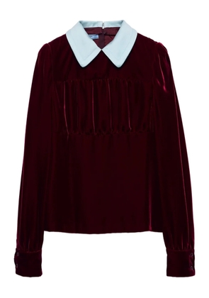 Prada velvet top - Red