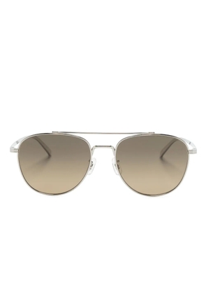 Oliver Peoples Rivetti pilot-frame sunglasses - Silver