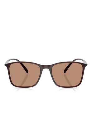 Giorgio Armani rectangle sunglasses - Brown