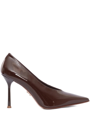 Sergio Levantesi 100mm Moderna56 pointed pumps - Brown