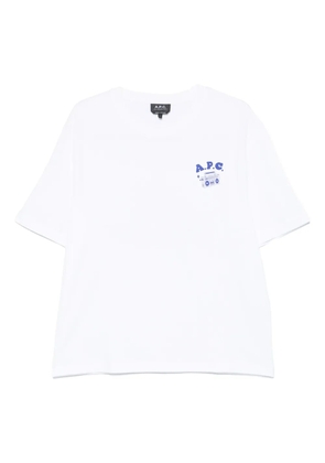A.P.C. logo-print T-shirt - White