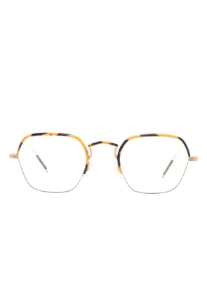 Oliver Peoples hexagonal-frame glasses - Brown