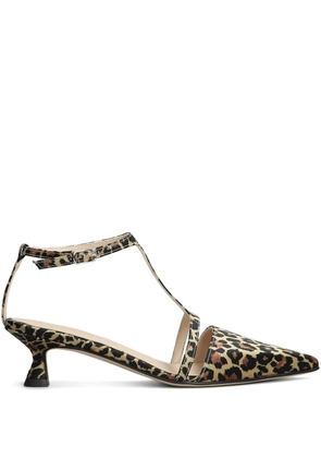 Anna F. 55mm leopard-print pumps - Brown
