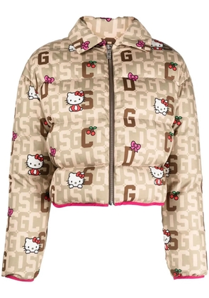 GCDS x Hello Kitty padded jacket - Neutrals