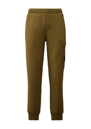 C.P. Company Diagonal Raised Fleece drawstring track pants - Green