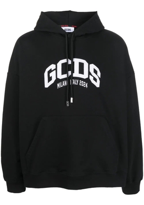GCDS Lounge Logo cotton hoodie - Black