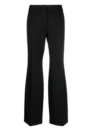 Jil Sander wool-cotton wide-leg trousers - Black