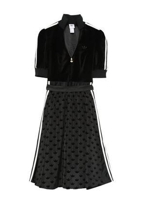 adidas v-neck midi dress - Black