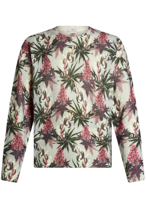 ETRO floral intarsia-knit jumper - Neutrals