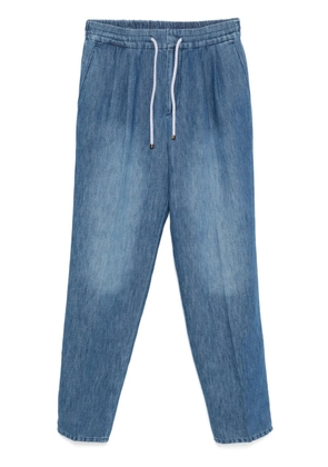 Brunello Cucinelli pleat-detailing jeans - Blue