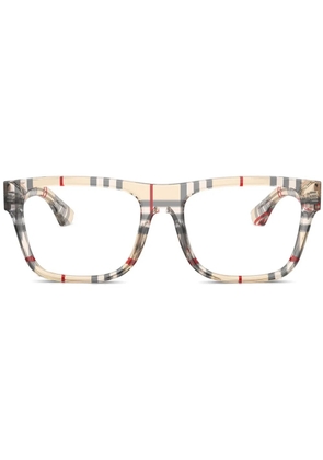 Burberry Eyewear Vintage Check-pattern glasses - Neutrals