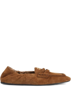 Miu Miu suede loafers - Brown