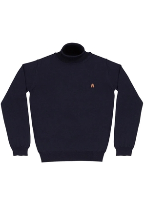 PELO FOUNDATION dog-appliqué jumper - Blue