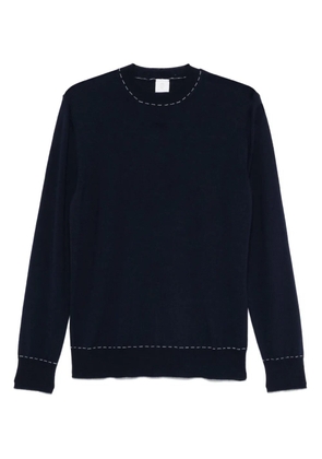 Eleventy decorative-stitching sweater - Blue