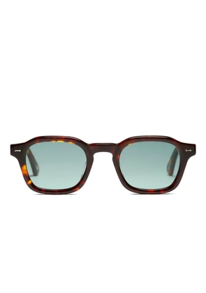 Peter And May Hero Sun tortoiseshell square-frame sunglasses - Brown