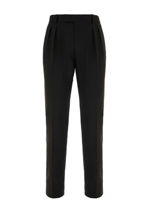 Alexander McQueen pleated-front trousers - Black