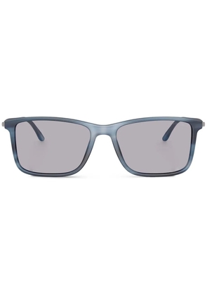 Giorgio Armani rectangle-frame sunglasses - Blue