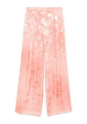 Ermanno Scervino floral-jacquard trousers - Pink